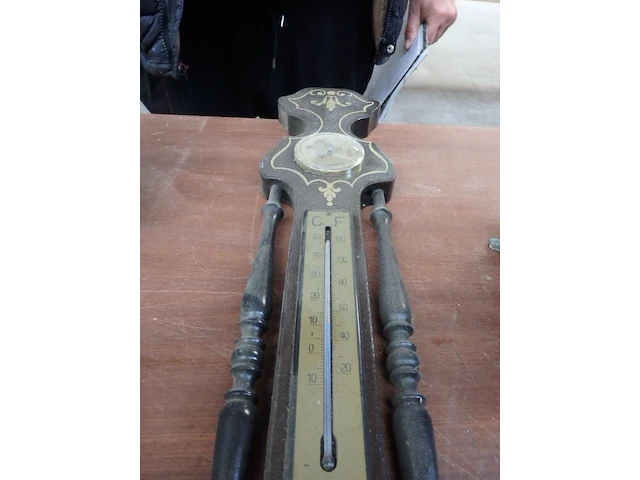Barometer + horloge - afbeelding 3 van  3