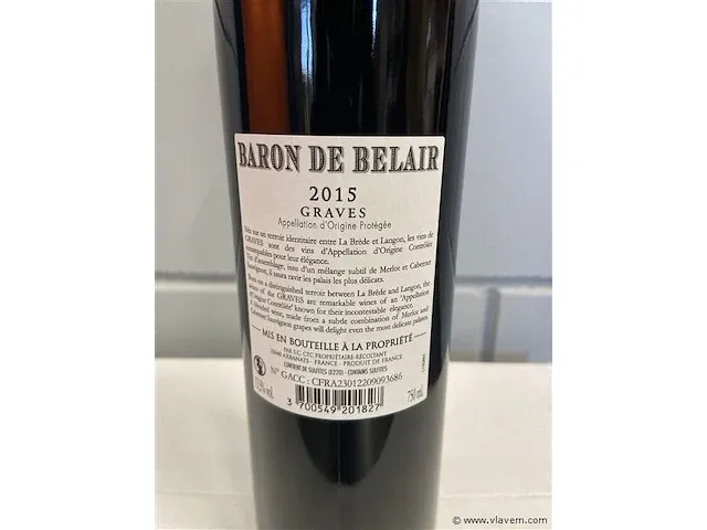 Baron de belair graves in karton (30x) - afbeelding 3 van  5