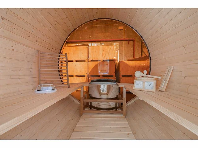 Barrel sauna met raam - 4-6 personen - afbeelding 6 van  7