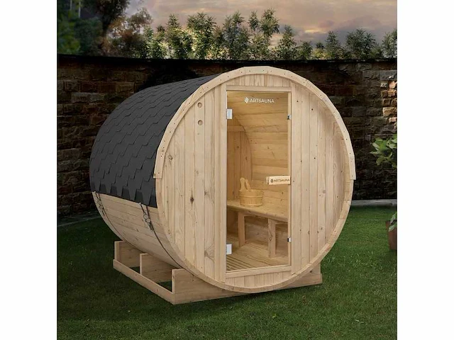 Barrelsauna met kachel en toebehoren - afbeelding 1 van  4