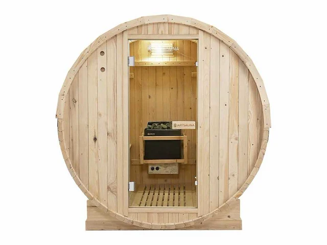 Barrelsauna met kachel en toebehoren - afbeelding 3 van  4