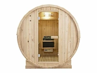 Barrelsauna met kachel en toebehoren - afbeelding 3 van  4