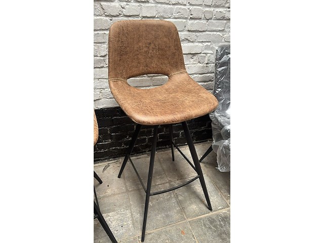 Barstoel cognac zithoogte 71 - afbeelding 1 van  1