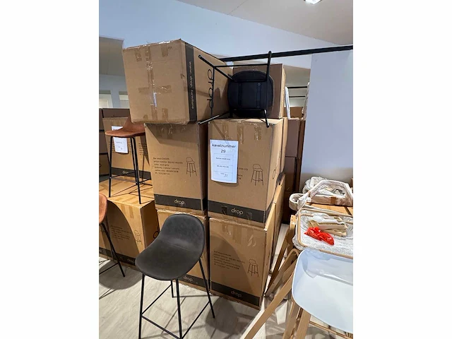 Barstoelen drop - zakari - kleur: antraciet (32x) - afbeelding 6 van  6
