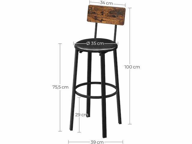 Barstoelen (x4) - afbeelding 4 van  16