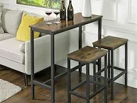 Bartafel - vintage - spaanplaat - ‎100x40x90 - afbeelding 2 van  3