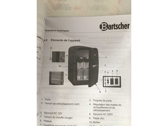 Bartscher mini koelkast - afbeelding 5 van  6