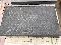 Basaltino uniceramica zwembad hoekstukken met overhangende boord ca. 45lm - afbeelding 1 van  2