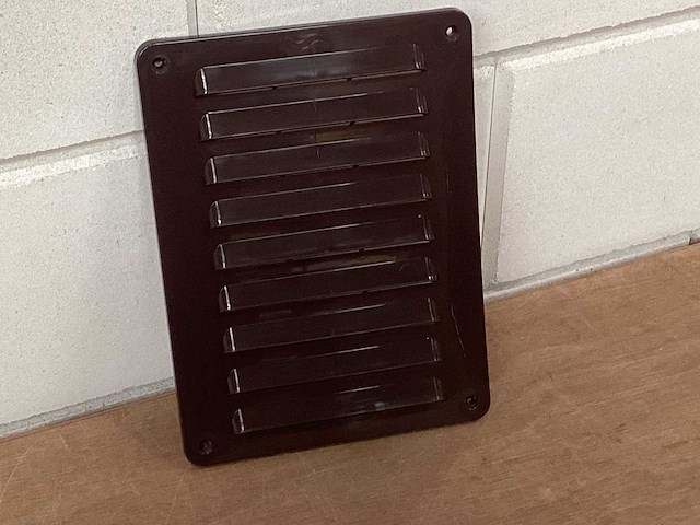 Base schoepenrooster 20x15 cm kunststof bruin (67x) - afbeelding 2 van  2