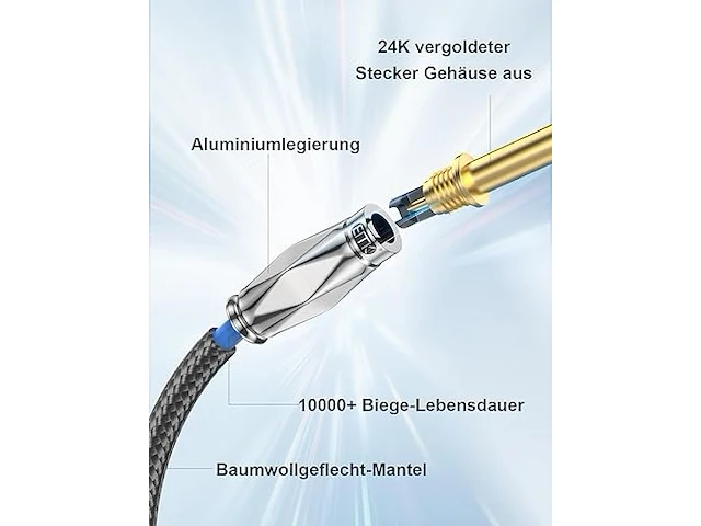 Basgitaar kabel jacks 8m - afbeelding 4 van  4