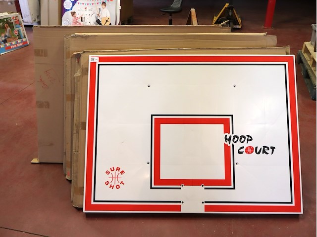 Basketbord zonder ring (x4) - afbeelding 1 van  3