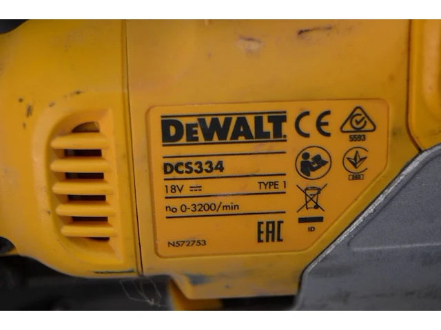 Batterij afkortzaag dewalt dcs 570 zonder batterij, batterij wipzaag dewalt dcs 334zonder batterij(6,7) - afbeelding 6 van  10