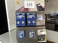 Batterij display vv. plm 20 div. batterijen - afbeelding 1 van  2
