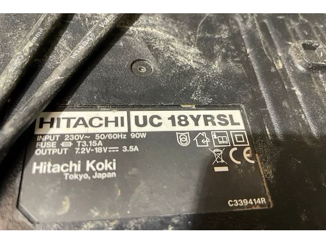 Batterij en lader hitachi - afbeelding 3 van  3