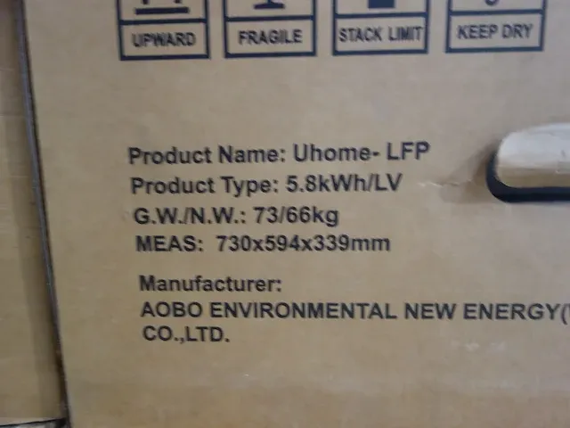 Batterij opslag aoboet uhome-lfp - afbeelding 5 van  5