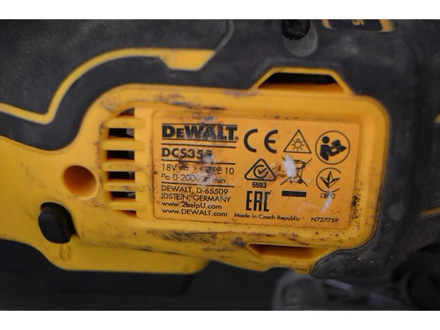 Batterij slijpschijf dewalt dcg 405 zonder batterij, batterij mulititool dewalt dcs 355 zonder batterij (13,14) - afbeelding 7 van  10