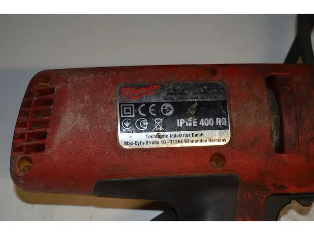 Batterijboor robust in koffer met toebehoren, elektrische moerenaanzetter milwaukee ipwe400rq - afbeelding 9 van  9