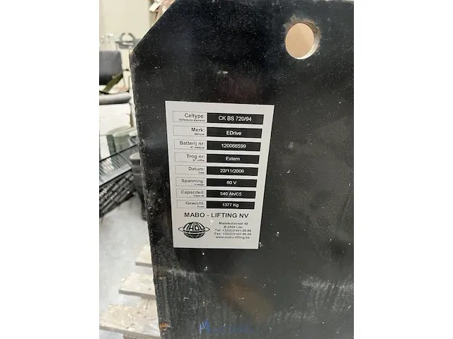Batterijpack voor heftruck - afbeelding 3 van  5