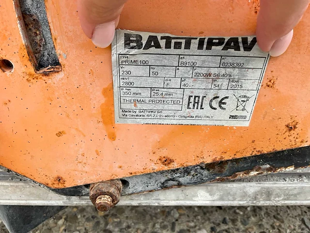 Battifav prime 100 steenzaagmachine - afbeelding 7 van  7