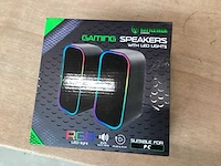 Battletron pc gaming speakers met led (7x) - afbeelding 2 van  4