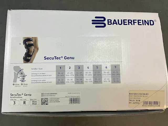 Bauerfeind secutec genu kniebrace - afbeelding 5 van  5