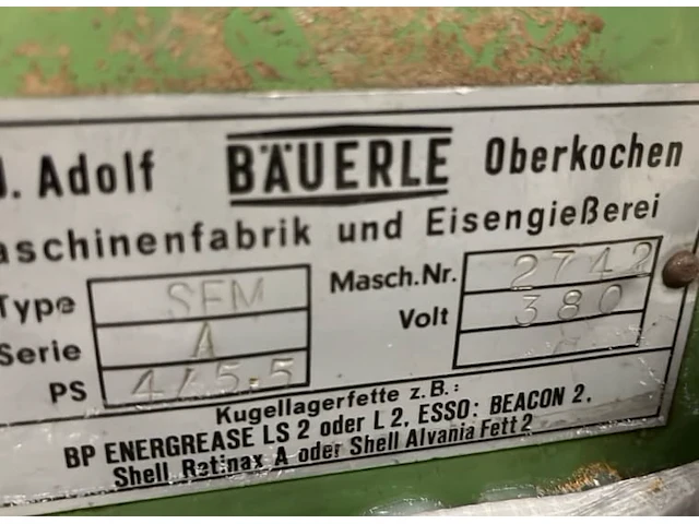 Bauerle sfm horizontale cirkelzaag - afbeelding 5 van  5