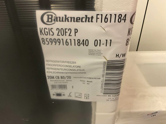 Bauknecht kgis 20f2 p koelkast - afbeelding 4 van  6