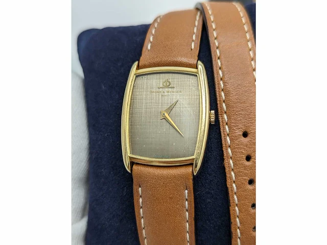 Baume et mercier (circa 1970), 18-karaats gouden horloge - afbeelding 3 van  8