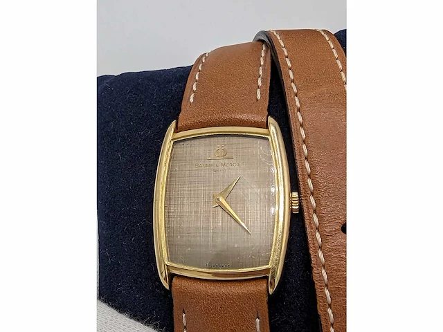 Baume et mercier (circa 1970), 18-karaats gouden horloge - afbeelding 4 van  8