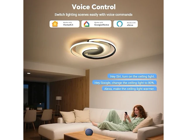 Bayht plafondlamp met afstandsbediening - afbeelding 3 van  4