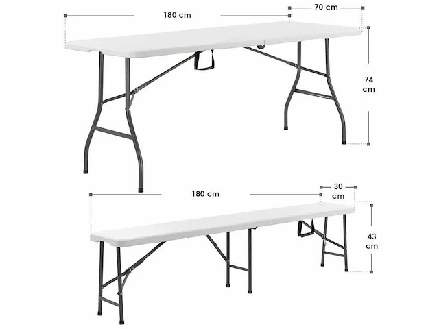 Bayreuth biertent set 180 cm - afbeelding 8 van  8