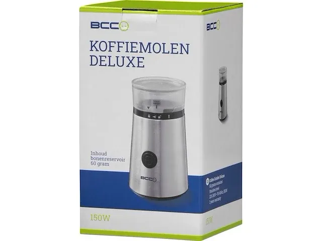 Bcc koffiemolen deluxe - elektrisch - koffiebonen - afbeelding 2 van  2