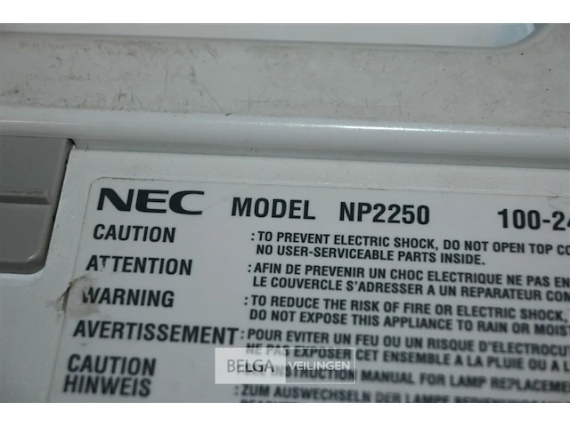 Beamer nec model np 2250 - afbeelding 5 van  5