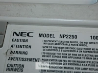 Beamer nec model np 2250 - afbeelding 5 van  5
