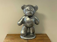 Bear / beer staand h63cm old silver - afbeelding 1 van  1