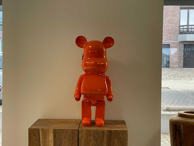 Bearbrick h80cm orange - afbeelding 1 van  1