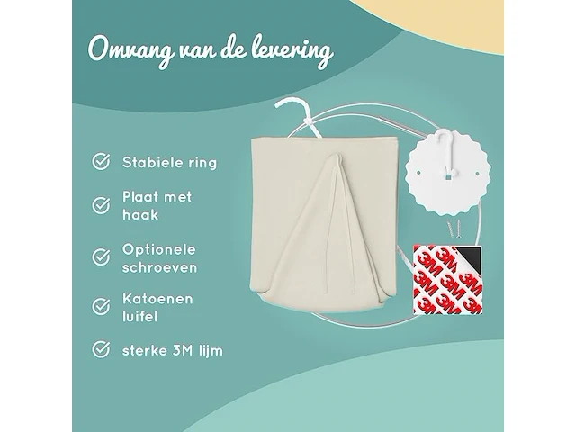 Beartop luifel kinderkamer beige - afbeelding 3 van  5