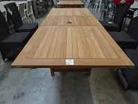 Beaufort10 teak tuintafel rechthoek 155 - 205cm - afbeelding 2 van  5