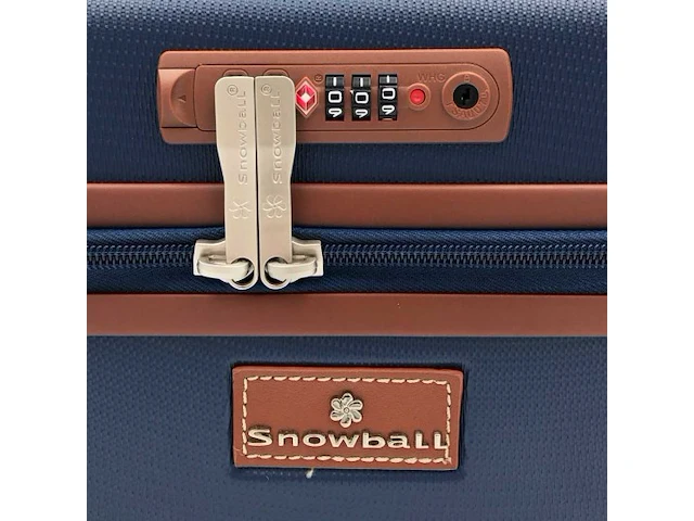Beautycase - snowball - met cijferslot - blauw - afbeelding 2 van  8