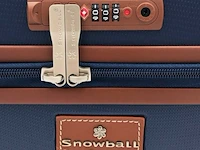 Beautycase - snowball - met cijferslot - blauw - afbeelding 2 van  8