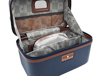 Beautycase - snowball - met cijferslot - blauw - afbeelding 1 van  7