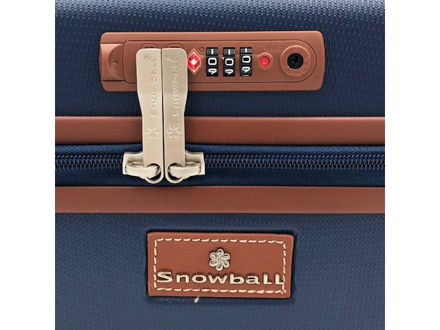 Beautycase - snowball - met cijferslot - blauw - afbeelding 2 van  7