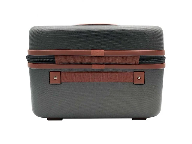 Beautycase - snowball - met cijferslot - grijs - afbeelding 3 van  6