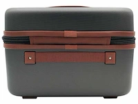 Beautycase - snowball - met cijferslot - grijs - afbeelding 3 van  6