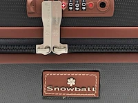 Beautycase - snowball - met cijferslot - grijs - afbeelding 4 van  6
