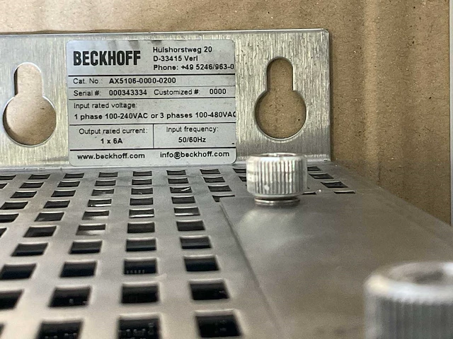 Beckhoff ax5106-0000-0200 servo drive - afbeelding 6 van  6