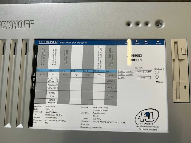 Beckhoff filzmoser c6140 box-pc (3x) - afbeelding 5 van  6