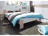 Bed 140 x 200 cm - sonoma en wit - afbeelding 8 van  12