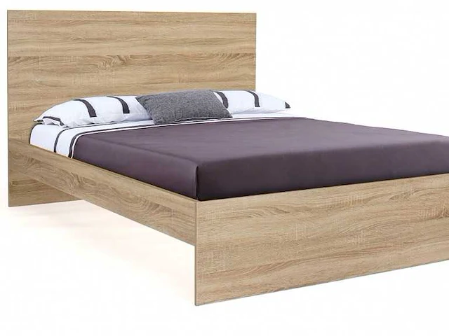 Bed 140x190 met hoofdeinde en boxspring - afbeelding 1 van  9
