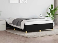 Bed 140x200cm - stof - zwart - afbeelding 1 van  6